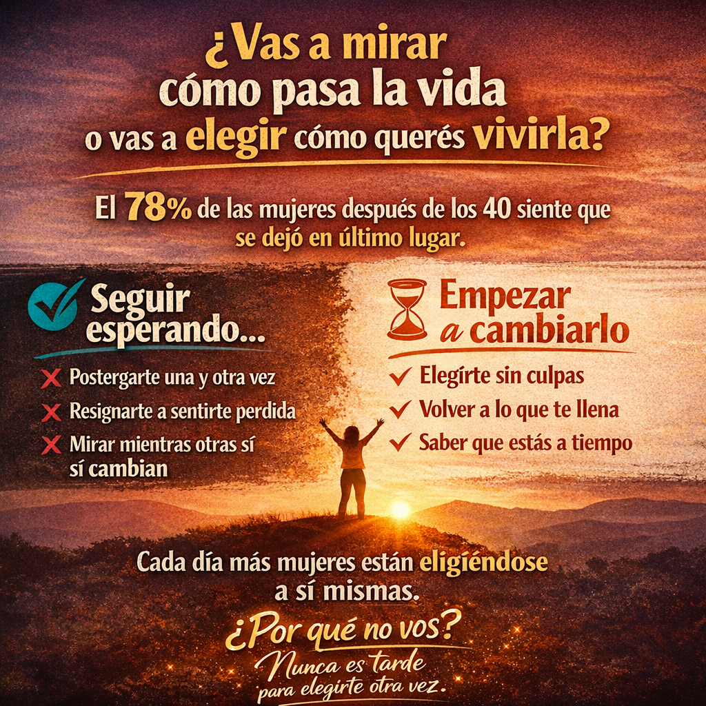Nunca es tarde para elegirte otra vez- El e-book que va a transformar tu vida desde adentro + 2 BONOS DE REGALO